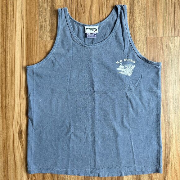 Anvil Other - Vtg Anvil Authentic Pigment Mr Ducks 2003 Faded Blue Men's Tank Top Size M